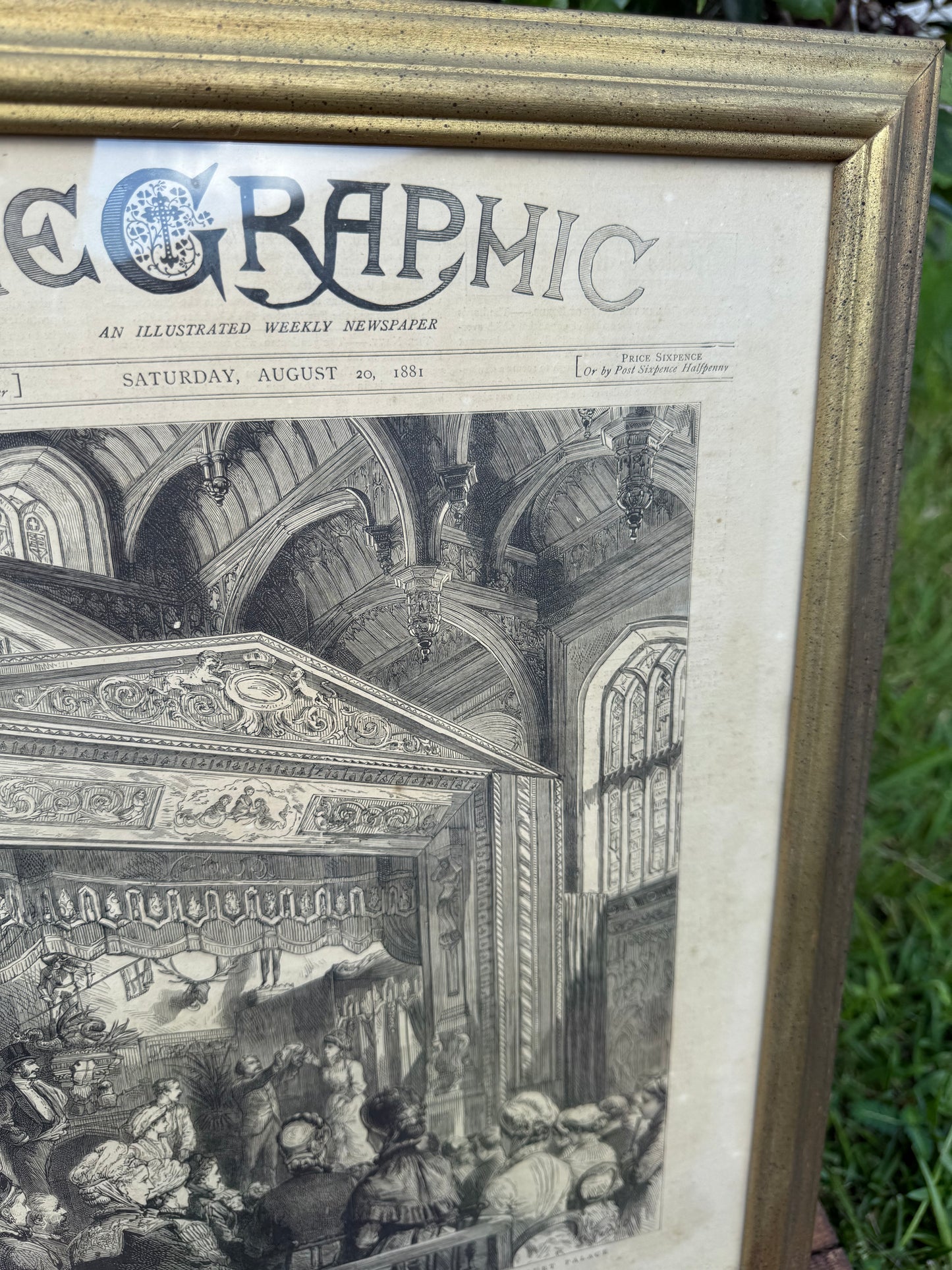 1882 The Graphic Engraving – Amateur Theatricals at Hampton Court Palace