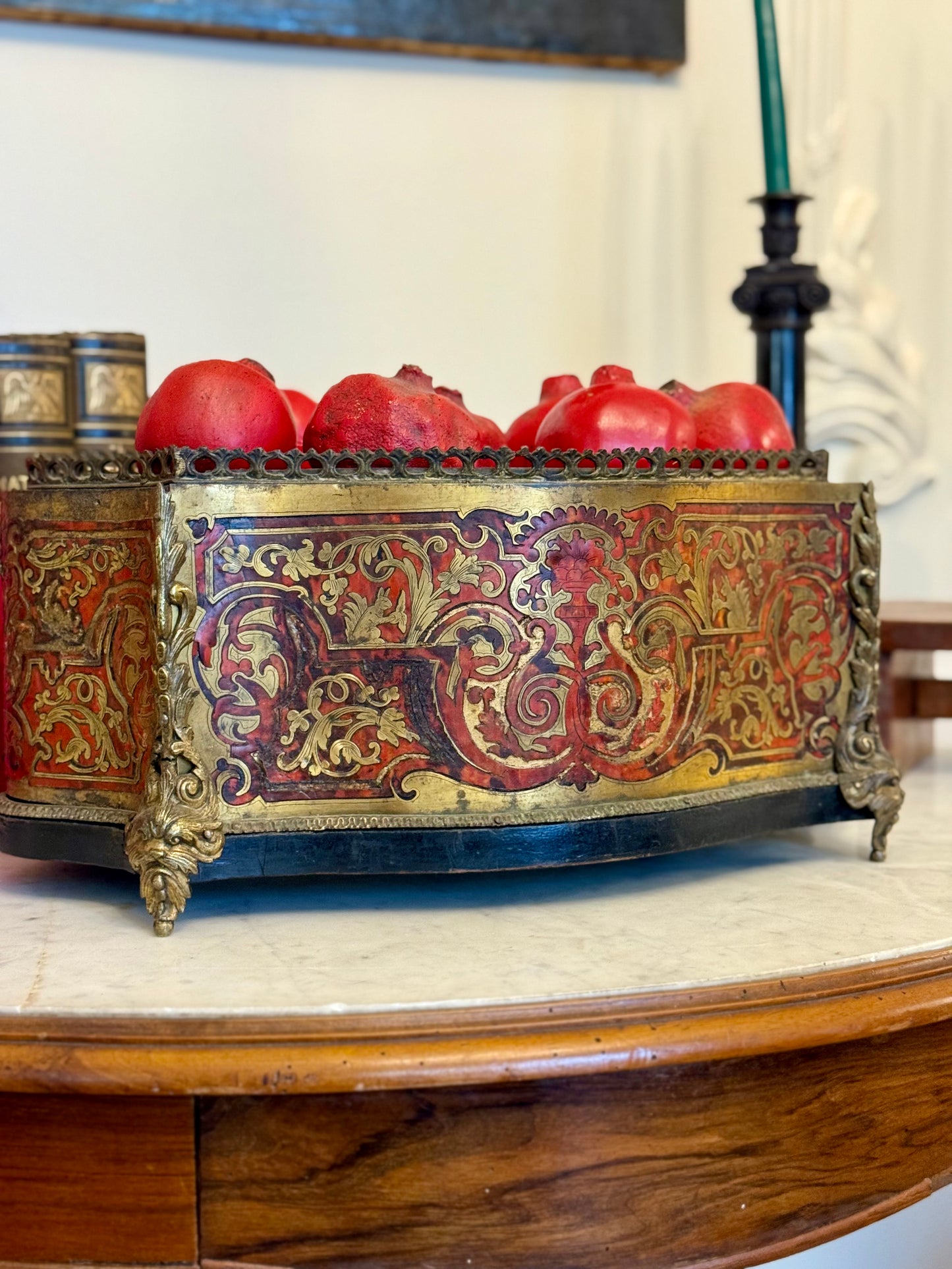 Napoleon III Boulle Jardinière | Tortoiseshell and Brass Inlay Planter