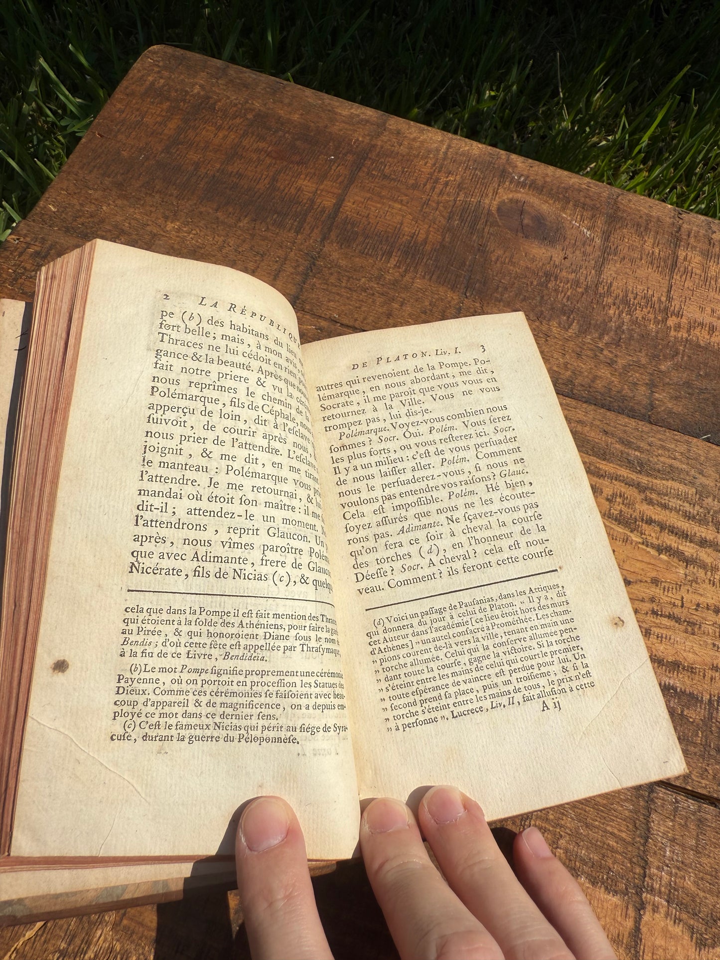 1765 French Enlightenment Edition of Plato’s Republic, Full Calf Binding