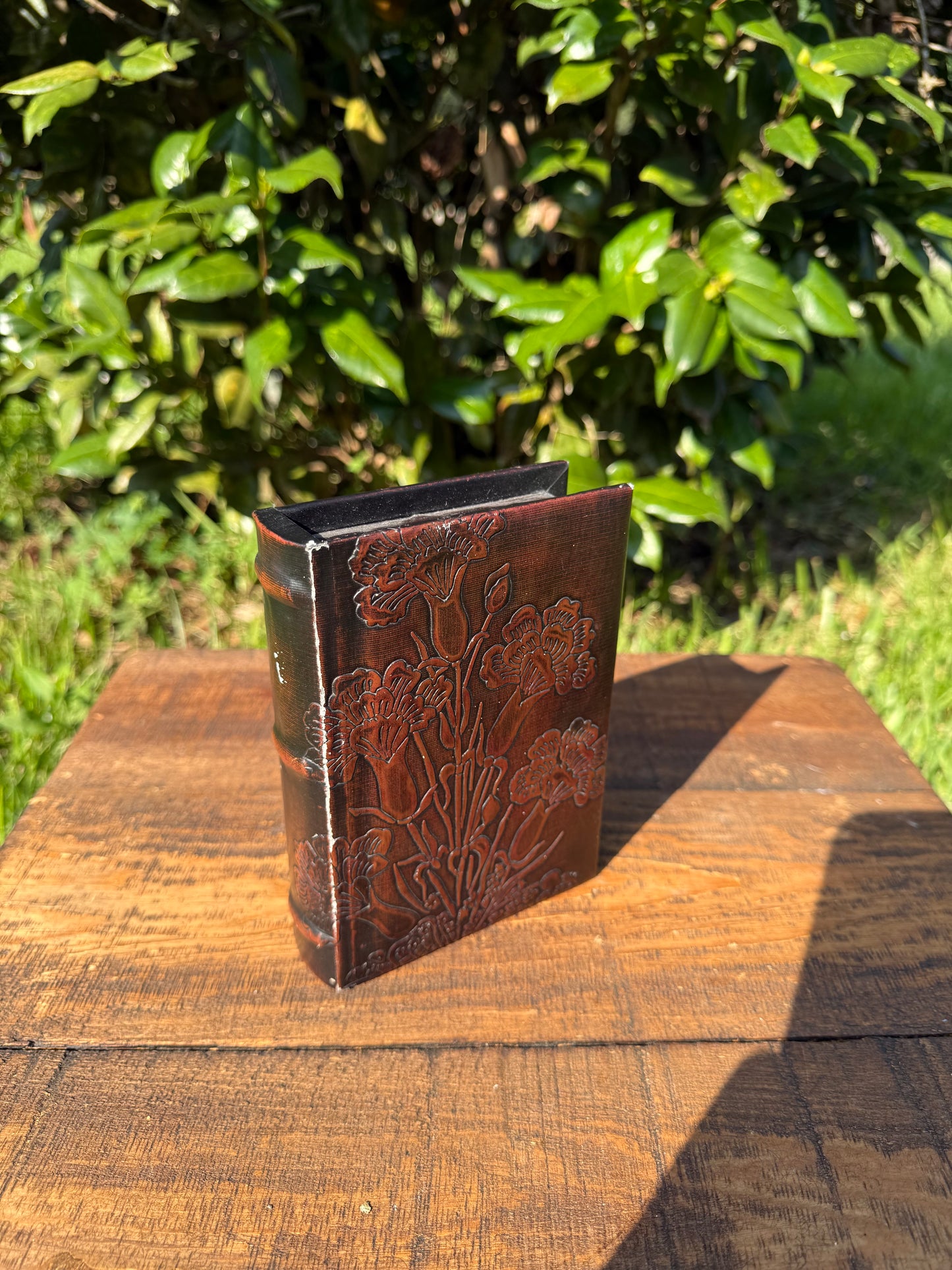 Embossed Floral Book-Form Box, Early-Mid 20th Century