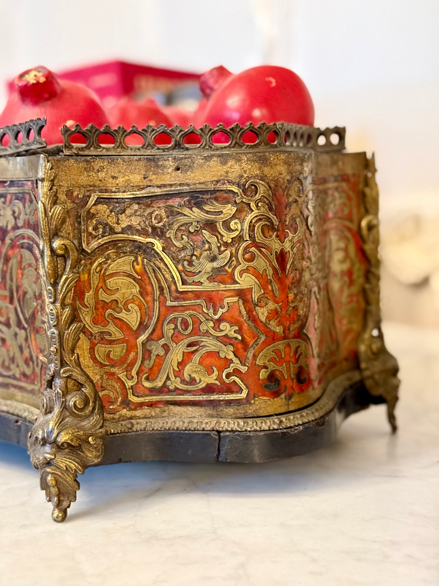 Napoleon III Boulle Jardinière | Tortoiseshell and Brass Inlay Planter