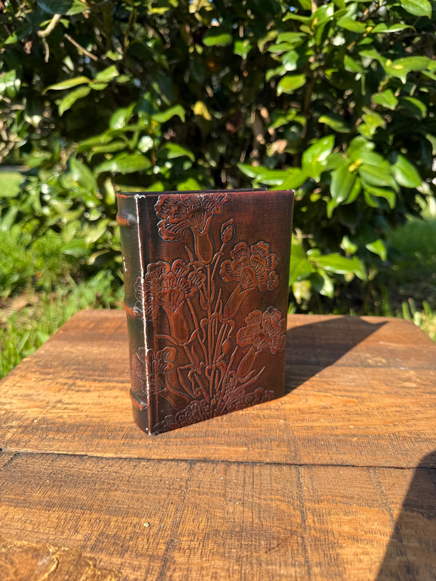 Embossed Floral Book-Form Box, Early-Mid 20th Century
