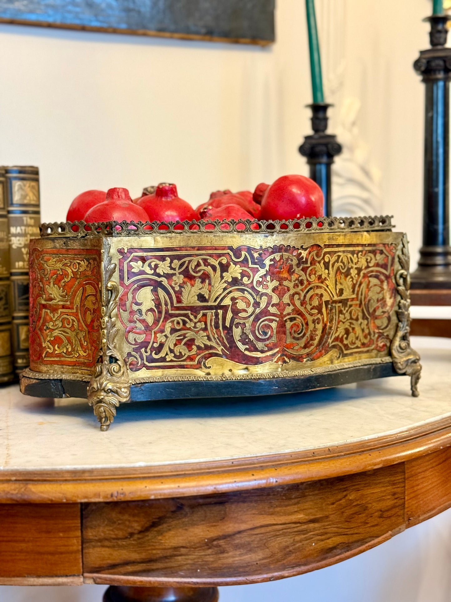 Napoleon III Boulle Jardinière | Tortoiseshell and Brass Inlay Planter