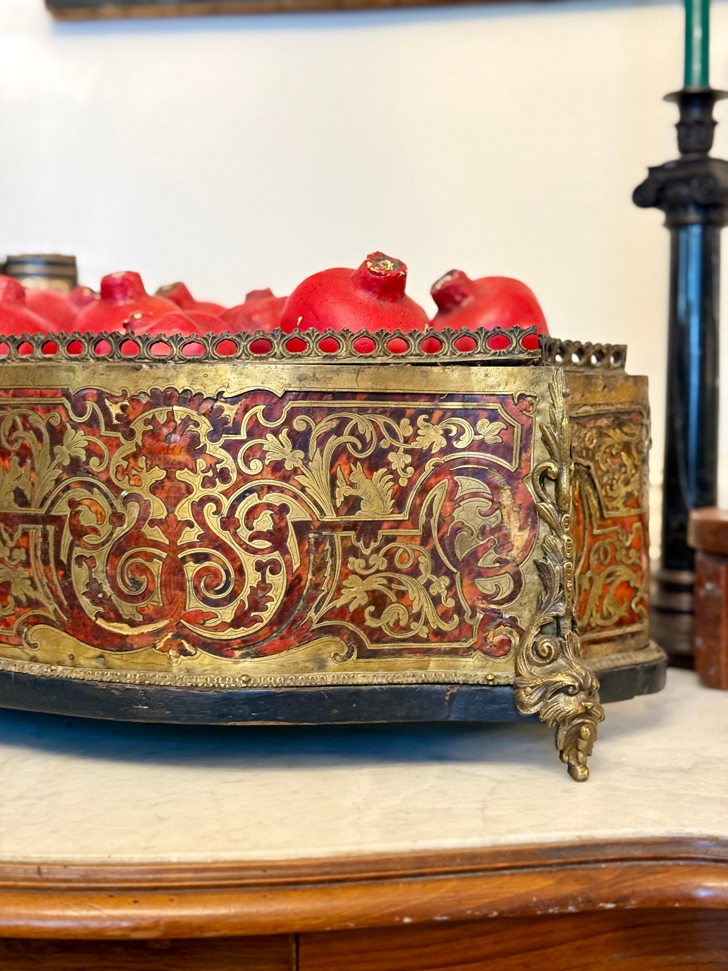 Napoleon III Boulle Jardinière | Tortoiseshell and Brass Inlay Planter
