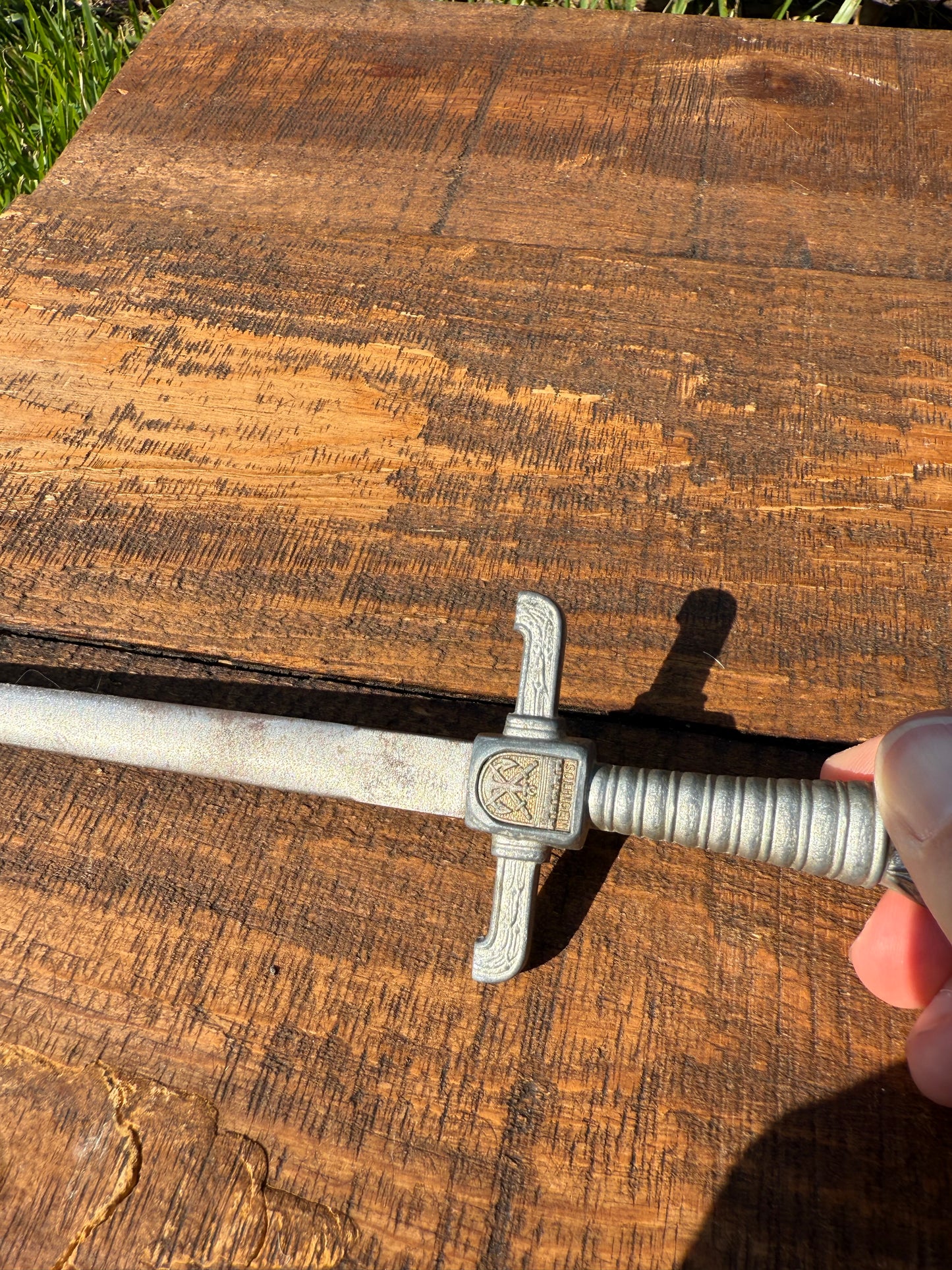 Solingen Steel Letter Opener with Crest Mark, c. 1930s–1940s