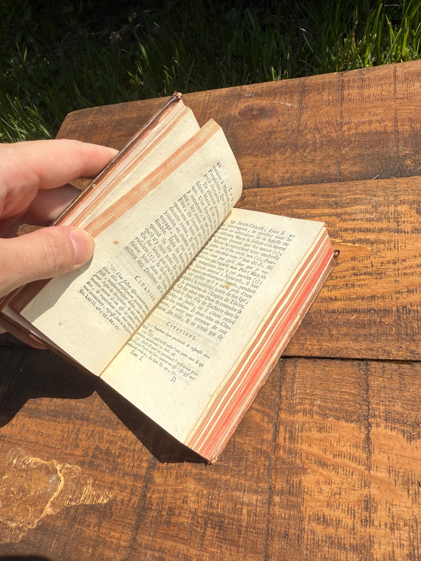 Title: 1757 French Leather-Bound Book — Les Œuvres de l’Abbé de Saint-Réal, Tome I