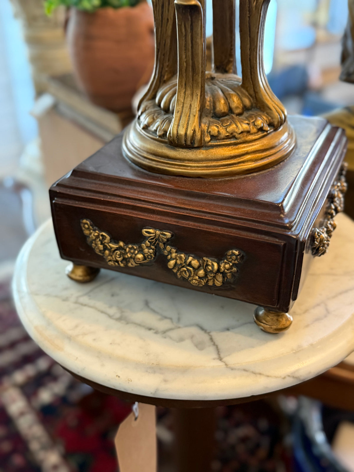 Monumental Neoclassical Ram’s Head Decorative Urn