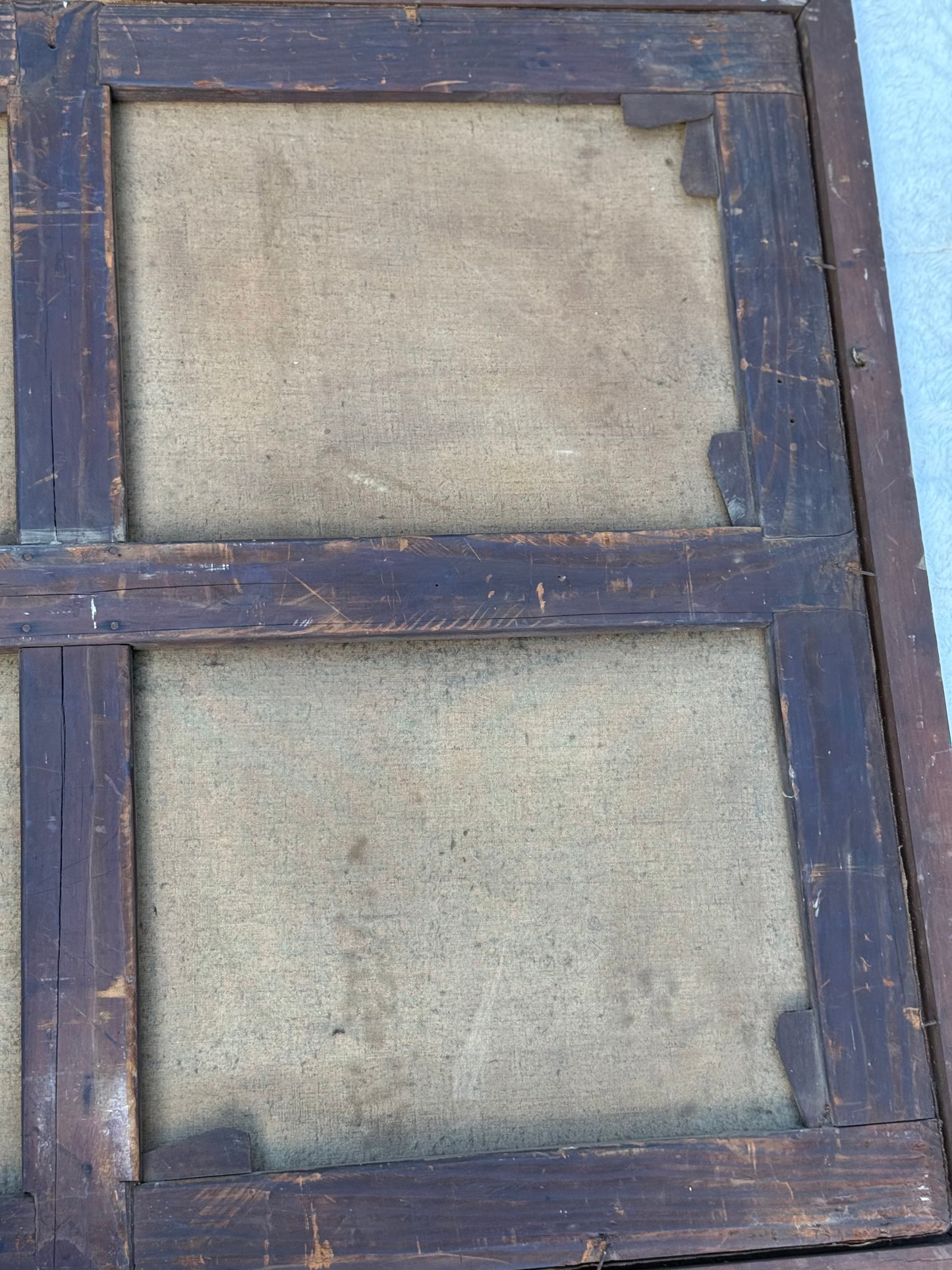 Huge Mid-19th Century Continental Public Penance Tribunal Scene – Dramatic Historic Oil Painting (35x42”)