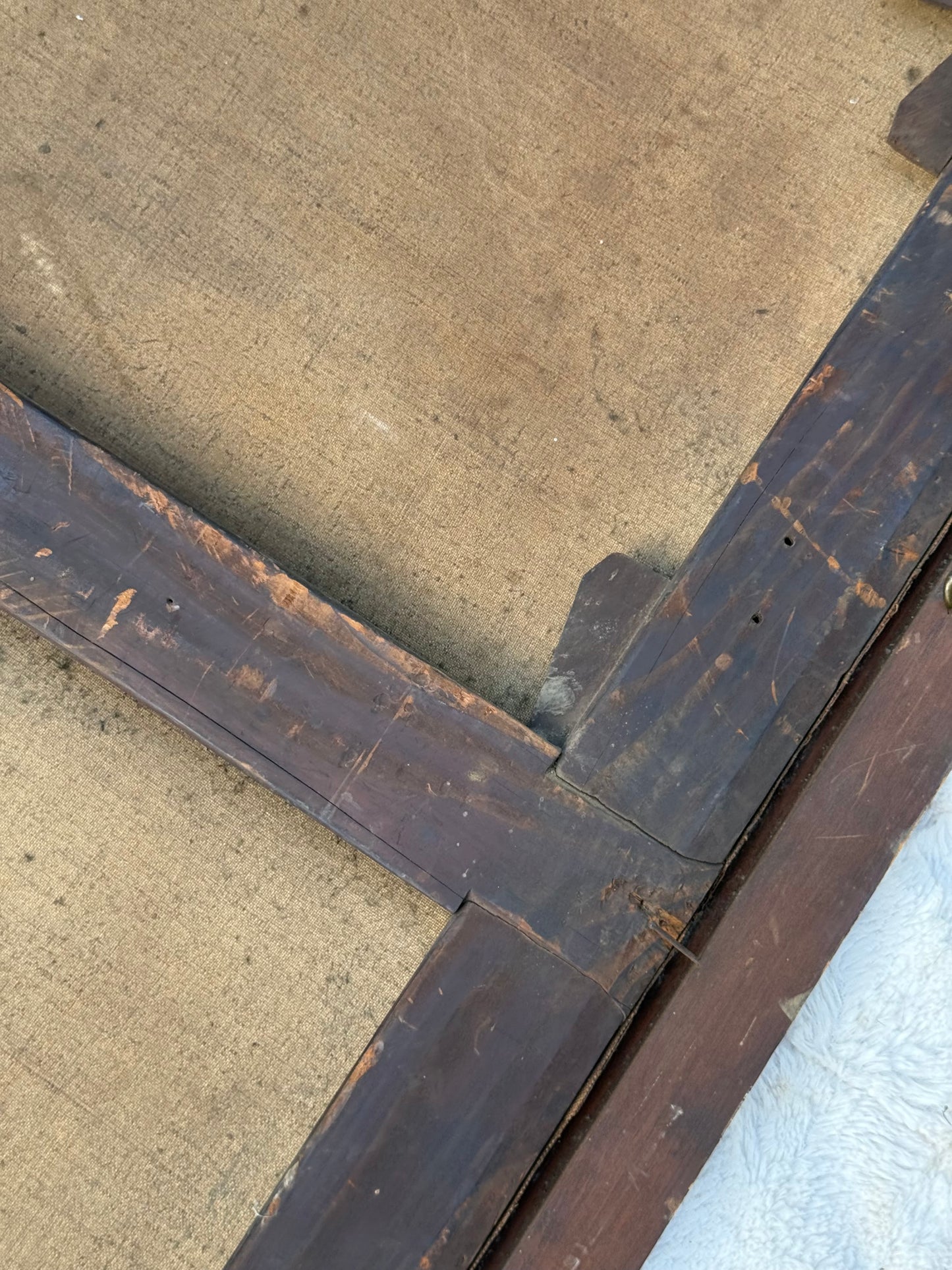 Huge Mid-19th Century Continental Public Penance Tribunal Scene – Dramatic Historic Oil Painting (35x42”)