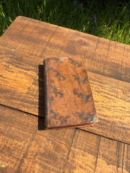 Title: 1757 French Leather-Bound Book — Les Œuvres de l’Abbé de Saint-Réal, Tome I