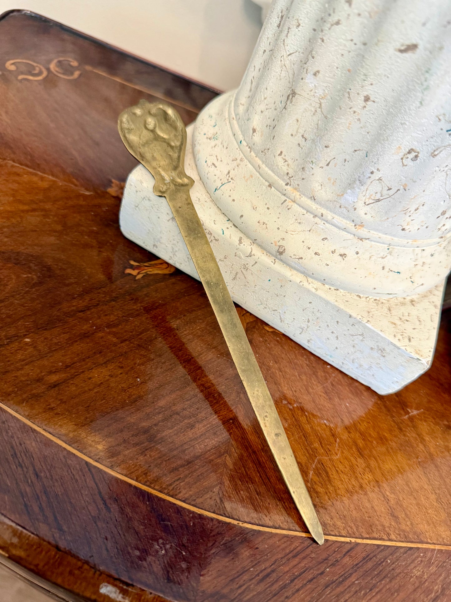 Vintage Renaissance Revival Brass Letter Opener