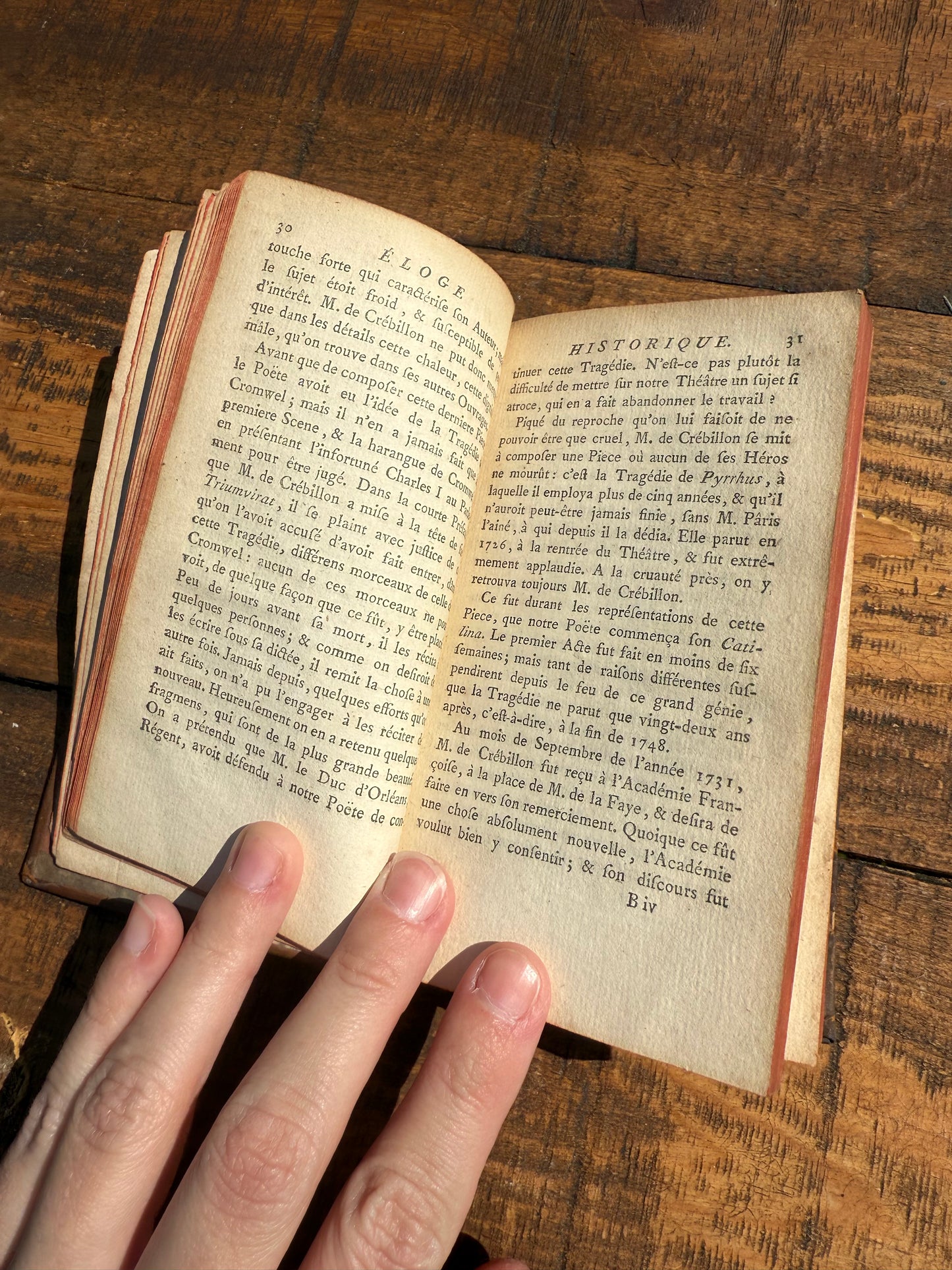 Œuvres de Crébillon, Volume I – 1772 Paris Edition, Full Leather with Portrait Frontispiece
