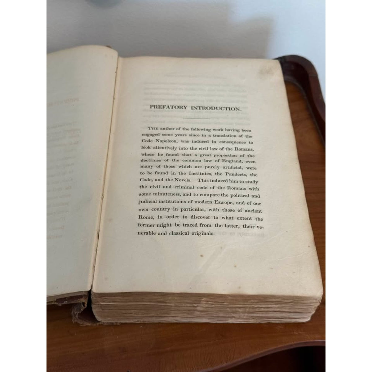 1826 Antique English Law Book, George Spence, Origin of European Laws, John Murray