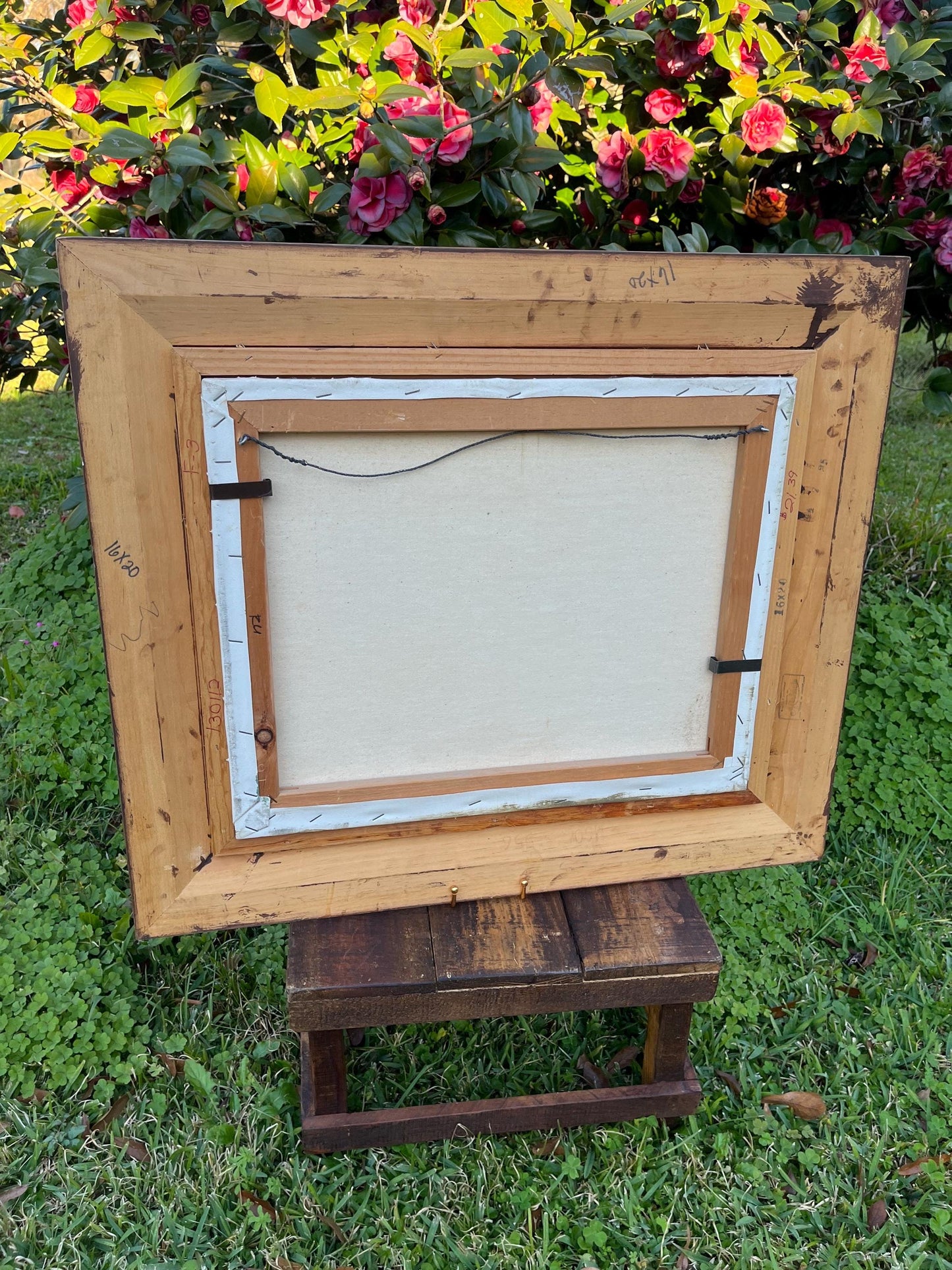 Signed J. Robert Marine Landscape Oil Painting, Large Framed Artwork, Original Oil Art, Coastal Scene, Collectible Art