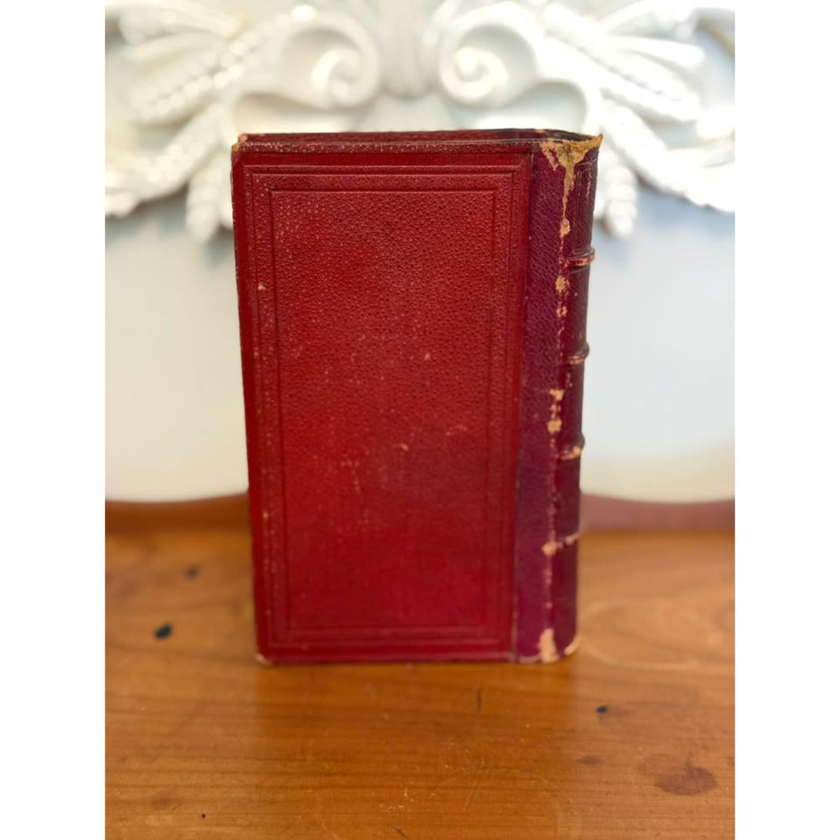 Antique 1874 André de Chénier French Poetry Book Leather Bound Paris Vol III