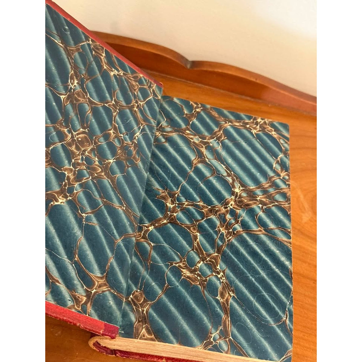 Antique 1874 André de Chénier French Poetry Book Leather Bound Paris Vol III
