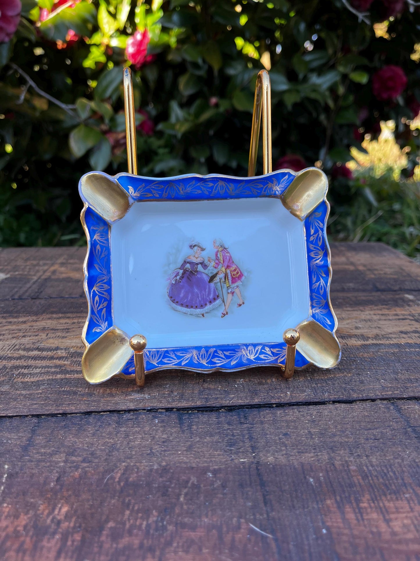 Antique Limoges Ashtray, French Ashtray, Vintage Limoges Porcelain, Made in France, Collectible Ashtray, Gift