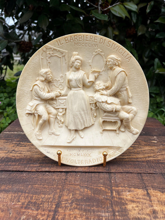 Il Barbiere di Siviglia Collector’s Plate – Vintage Opera Art Plate – Decorative Ceramic Plate – Rossini Opera Memorabilia