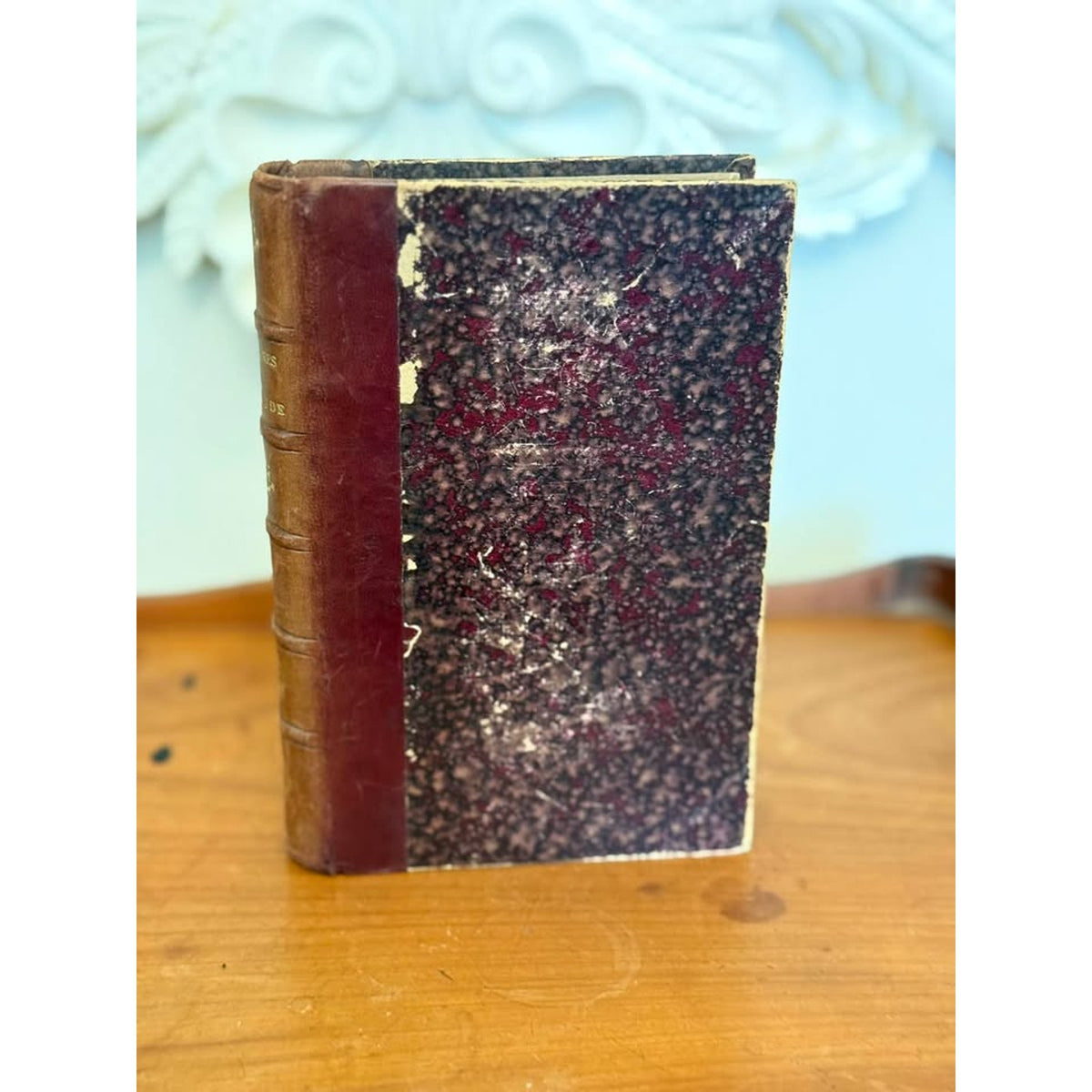 1882 Mémoires de Monsieur Claude French Police Crime Book Leather Bound Vol V