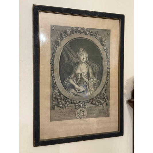 Antique 18th C French Duc de Chartres Engraving