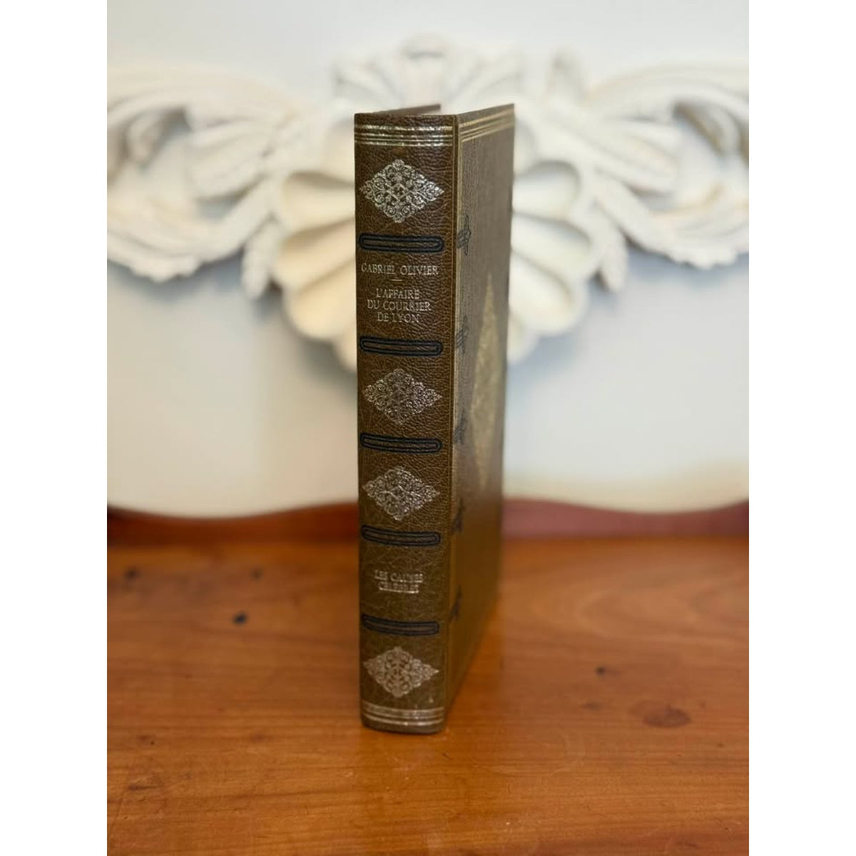 1971 French Hardcover Book, L’Affaire du Courrier de Lyon, Decorative Gilt Binding