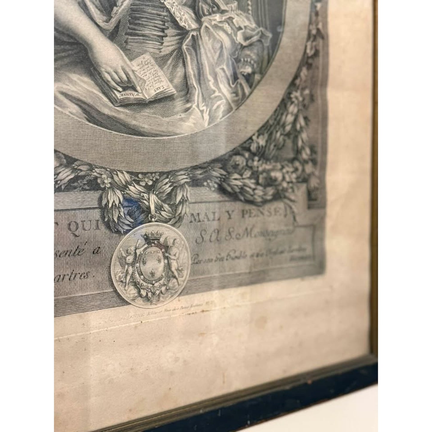 Antique 18th C French Duc de Chartres Engraving