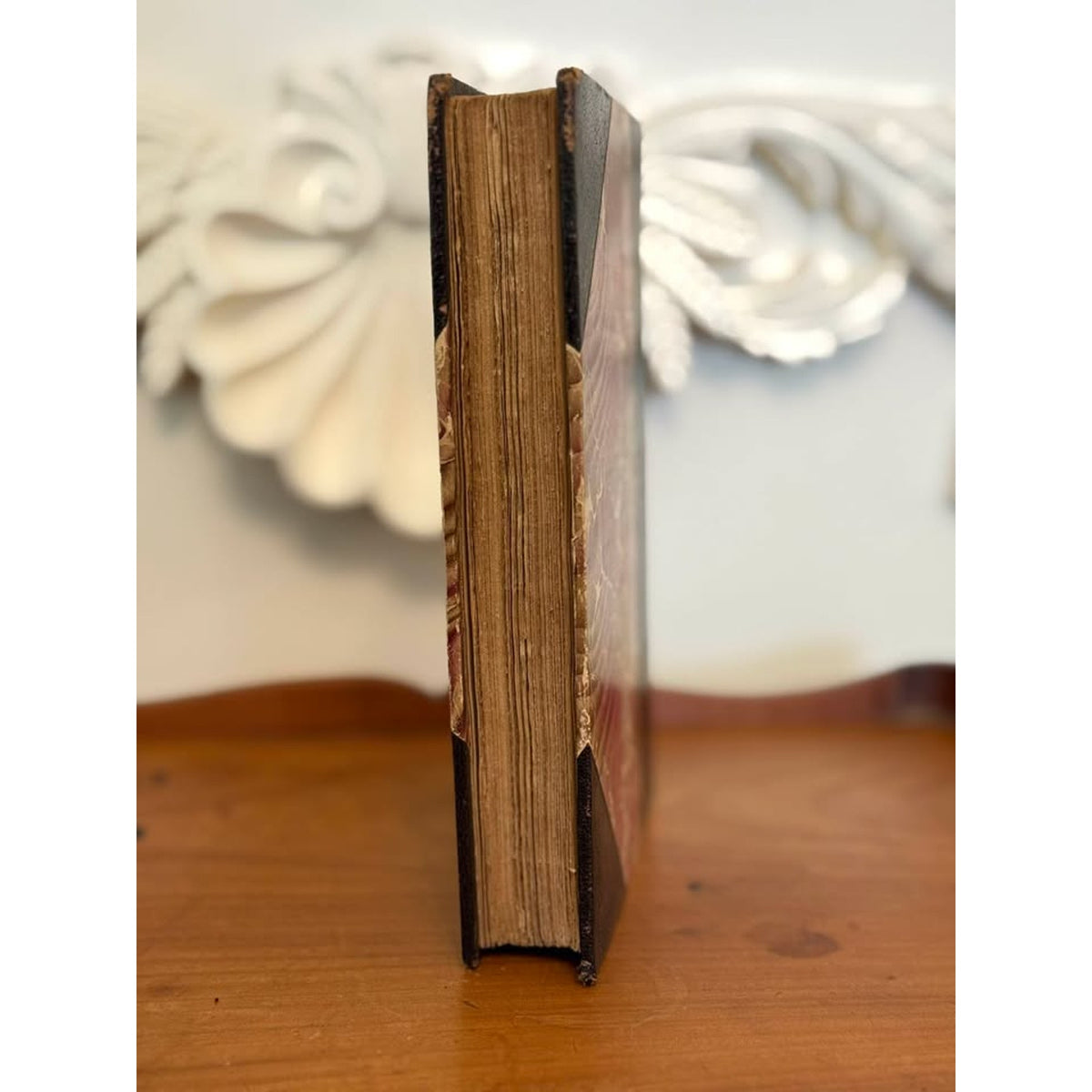 Antique 1896 French Leather Book De Ravignan Conférences Notre Dame Paris Vol IV